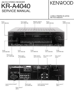 AM/FM Stereo Receiver KR-A4040; Kenwood, Trio- (ID = 2693295) Radio