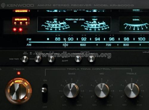 AM-FM Stereo Tuner Amplifier KR-9000G; Kenwood, Trio- (ID = 3109197) Radio