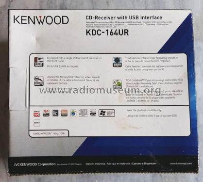 CD Receiver with USB Interface KDC-164UR; Kenwood, Trio- (ID = 2780123) Car Radio