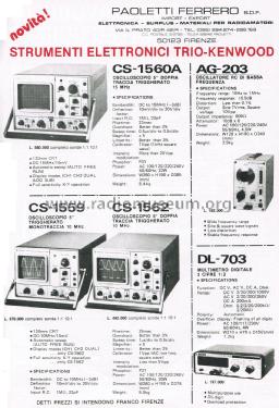 Trio Digital Multimeter DL-703; Kenwood, Trio- (ID = 2758548) Equipment