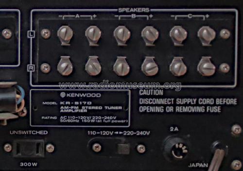 Stereo Receiver KR-5170; Kenwood, Trio- (ID = 3112901) Radio