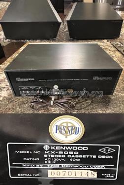 Stereo Cassette Deck KX-2060; Kenwood, Trio- (ID = 2854016) Reg-Riprod