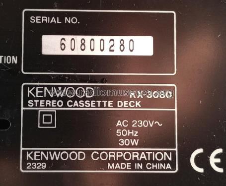 Stereo Cassette Deck KX-3080; Kenwood, Trio- (ID = 2853443) R-Player