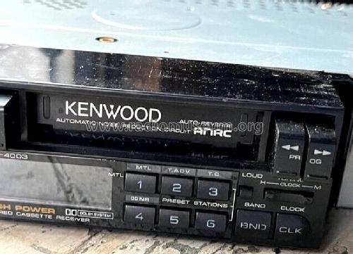 Stereo Cassette Receiver KRC-4003; Kenwood, Trio- (ID = 2833115) Car Radio