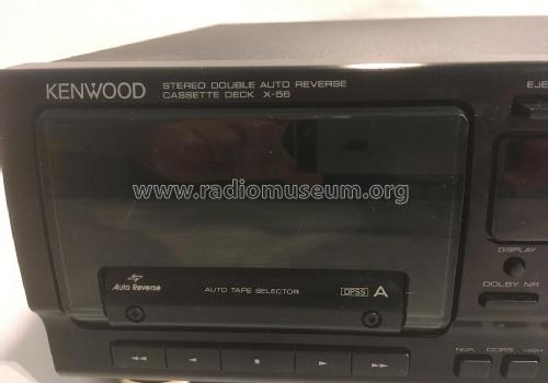 Stereo Double Auto Reverse Cassette Deck X-56; Kenwood, Trio- (ID = 2853297) R-Player