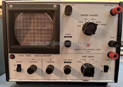 Oscilloscope 538A; Kikusui Denpa, later (ID = 2579219) Equipment