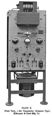 1 KW transmitter ; Kilbourne & Clark (ID = 1397819) Commercial Tr