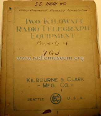 2 KW Transmitter ; Kilbourne & Clark (ID = 1416827) Commercial Tr