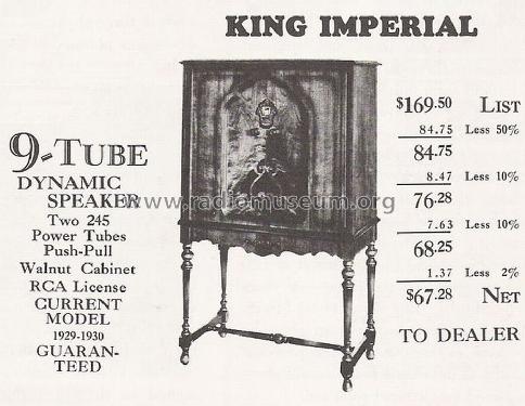 Imperial ; King Manufacturing (ID = 1042515) Radio