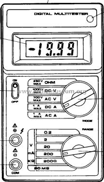 Digital Multimeter KD-30C; Kingdom, Kwang Duk (ID = 2892521) Equipment