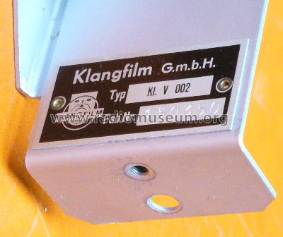 Kl.V 002; Klangfilm GmbH (ID = 307897) Ampl/Mixer