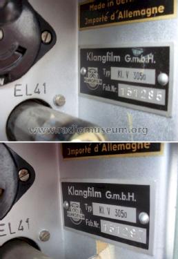 KL.V 305a; Klangfilm GmbH (ID = 1185394) Ampl/Mixer