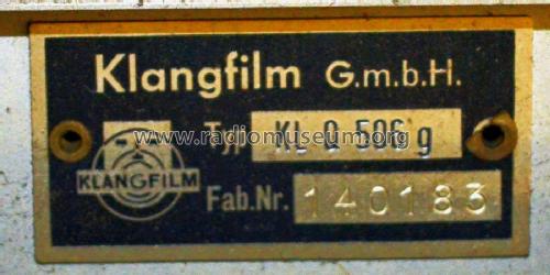 Netzteil - Power Supply KL Q506g; Klangfilm GmbH (ID = 1922032) Fuente-Al