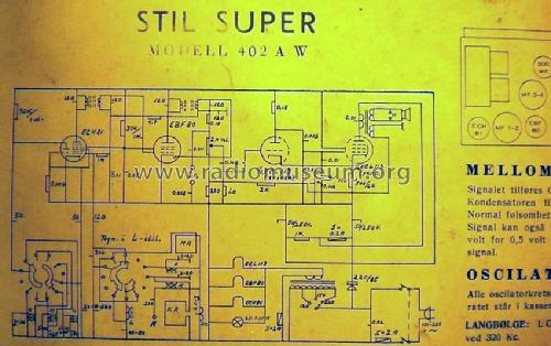 Stil VEGA Super 402AW; Vega brand, (ID = 1005151) Radio