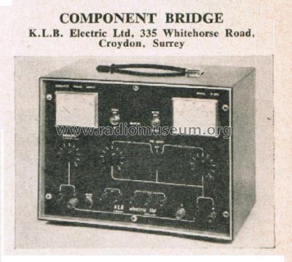 Component Bridge M.300; KLB K.L.B. Electric (ID = 2881666) Equipment