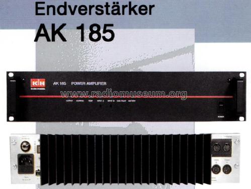 Endverstärker AK 185; Klein & Hummel; (ID = 1725439) Ampl/Mixer