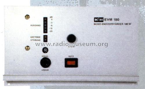 Endverstärker EVM 180; Klein & Hummel; (ID = 1726033) Ampl/Mixer