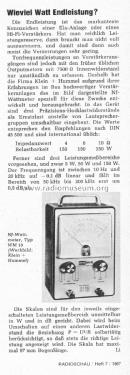 Teletest NF-Wattmeter WM10; Klein & Hummel; (ID = 1954731) Equipment