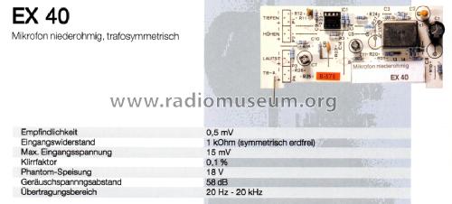 Vorverstärker-Einsteckprints EX-Serie EX 40; Klein & Hummel; (ID = 1723733) Ampl/Mixer