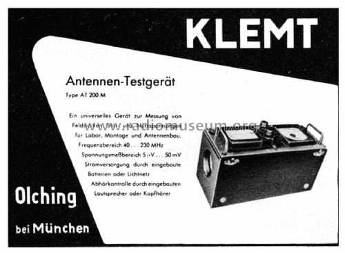 Antennentestgerät AT200M; Klemt, Arthur; (ID = 2968264) Equipment