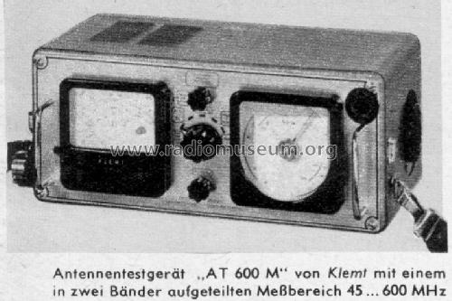 Antennentestgerät AT600M; Klemt, Arthur; (ID = 2515688) Equipment