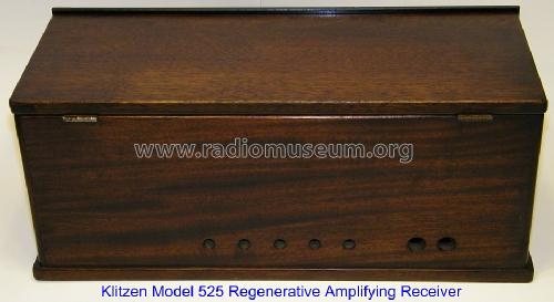 Regenerative Amplifying Receiver No. 525; Klitzen Radio (ID = 1224011) Radio