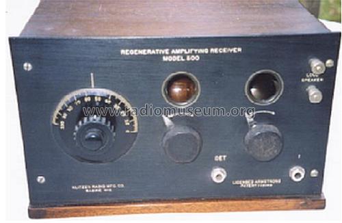 Regenerative Amplifying Receiver No. 500; Klitzen Radio (ID = 1245840) Radio