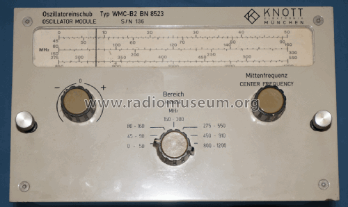 Oszillator-Einschub WMC-B2; Knott Elektronik; (ID = 2272758) Equipment