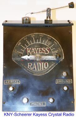 Kayess Crystal Radio ; KNY-Scheerer Corp. (ID = 1484708) Crystal