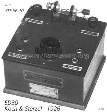 Detektor-Empfänger ED30; Koch & Sterzel AG; (ID = 1850) Crystal
