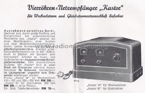 Kastor G; Koch & Sterzel AG; (ID = 1395032) Radio