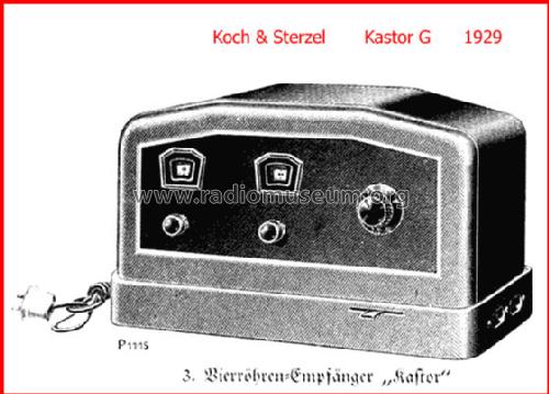 Kastor G; Koch & Sterzel AG; (ID = 55962) Radio