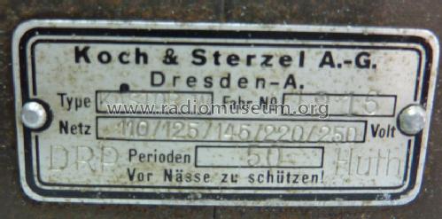 Kastor W; Koch & Sterzel AG; (ID = 1318819) Radio