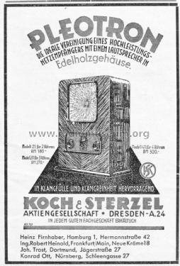 Pleotron 31G; Koch & Sterzel AG; (ID = 2792670) Radio