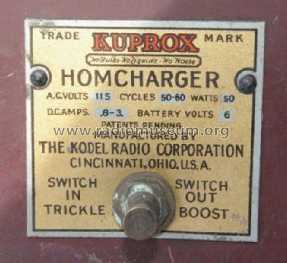 Kuprox Homcharger ; Kodel Radio Corp. (ID = 1357493) Strom-V