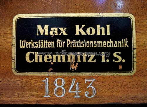 Funkeninduktor ; Kohl AG, Max, Werkst (ID = 2542706) Equipment