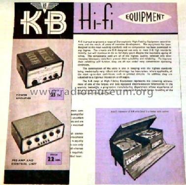 Stereo Pre Amplifier and Control Unit PHC20; Kolster Brandes Ltd. (ID = 1861559) Ampl/Mixer