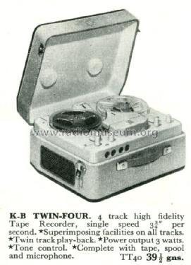 Twin-Four TT40; Kolster Brandes Ltd. (ID = 2686927) Enrég.-R