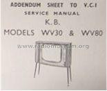 WV80 Ch= V.C.1.; Kolster Brandes Ltd. (ID = 1133811) Televisión