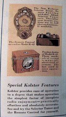 K-45 ; Kolster; USA (ID = 1181142) Radio