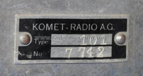 101; Komet Radio AG; Mitl (ID = 2458070) Radio