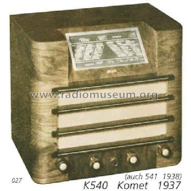 540; Komet Radio AG; Mitl (ID = 1855) Radio