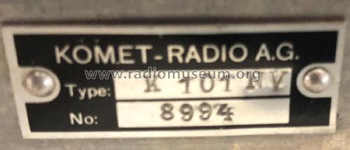 K101NY; Komet Radio AG; Mitl (ID = 2761938) Radio