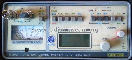 2 GHz TV & Sat Level Meter APM 380 SAT; König Electronic (ID = 2715501) Equipment