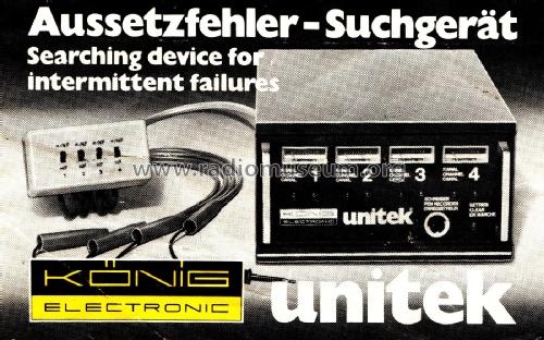 Unitek Aussetzfehler-Suchgerät ; König Electronic (ID = 2792393) Ausrüstung