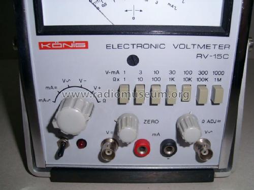 Electronic Voltmeter RV-15C; König Electronic (ID = 776419) Ausrüstung