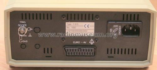 TV-Pattern Generator F-610 ; König Electronic (ID = 2565208) Ausrüstung