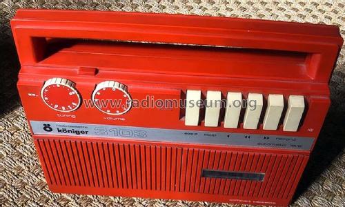 Radio Cassette 3103; Königer marca; (ID = 3088734) Radio