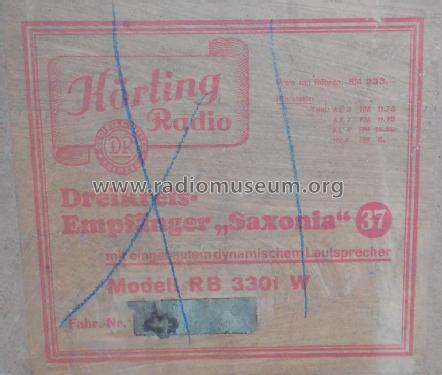 Dreikreis-Empfänger Saxonia 37 RB 3301 W; Körting-Radio; (ID = 1646166) Radio