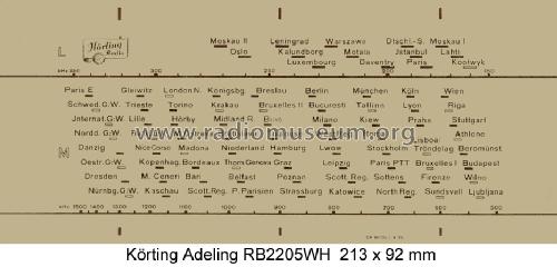 Adeling RB2205W/H; Körting-Radio; (ID = 1053303) Radio